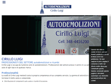 Tablet Screenshot of demolizioniricambiautoscooter.com